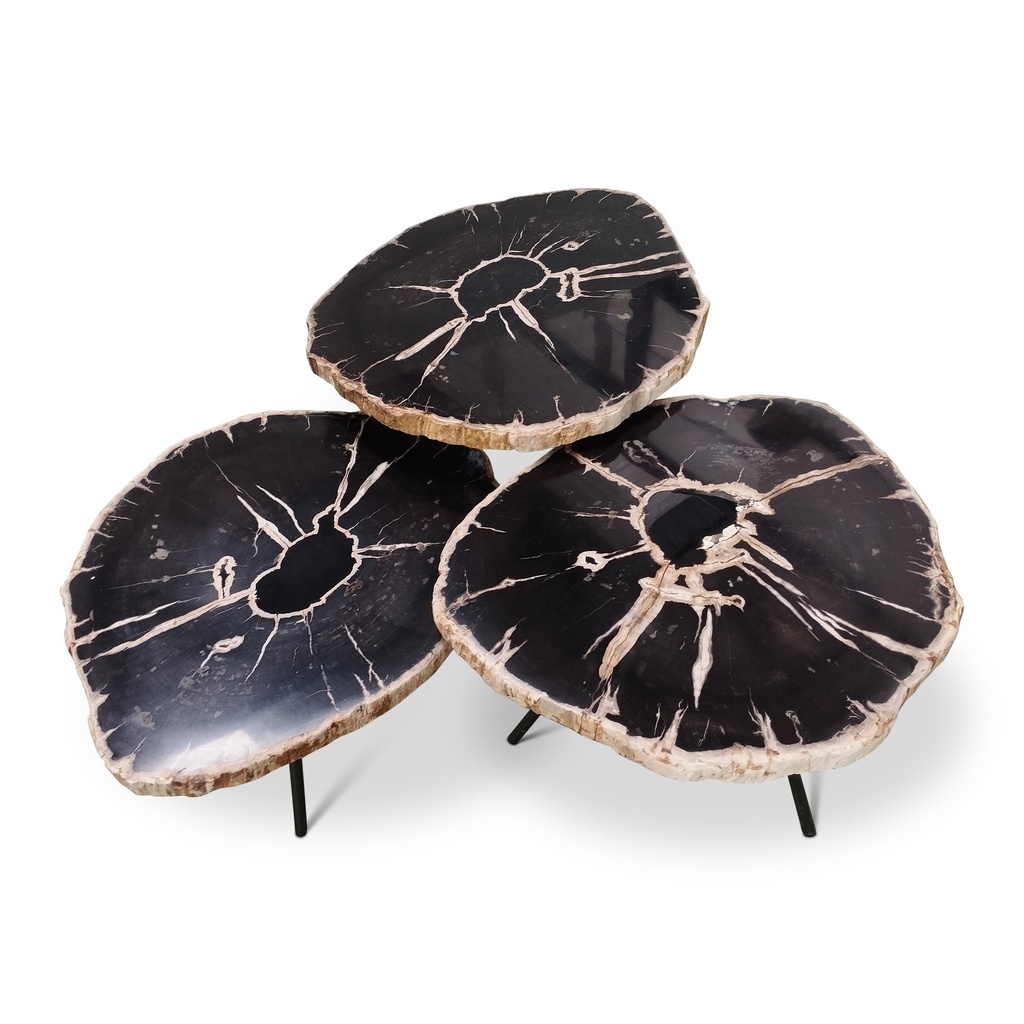 Jeno Nesting Coffee Table (set of 3) - Natural Dark