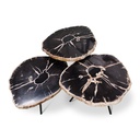 Jeno Nesting Coffee Table (set of 3) - Natural Dark