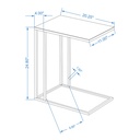 Tanu Enamel C-Table End Table